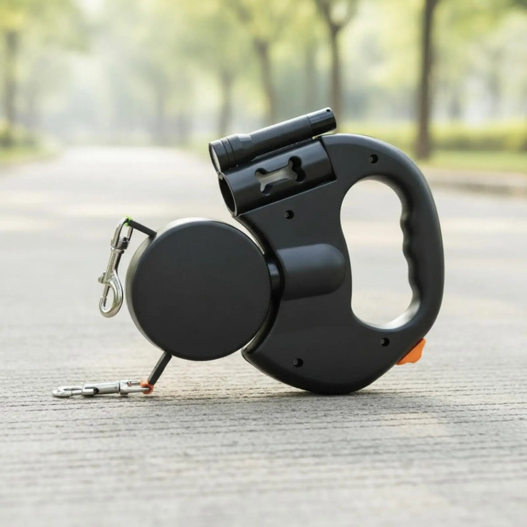 Double Retractable Dog Leash – Two Dogs, One Ergonomic Handle Retractable Dog Leash PLUSH