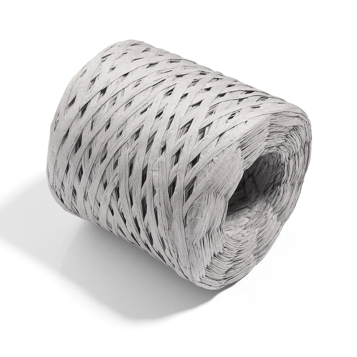 Colorful Raffia Paper Braided Cord 80-200m – DIY Craft Yarn Craft Braided Cord PLUSH gray x 200m 4mm