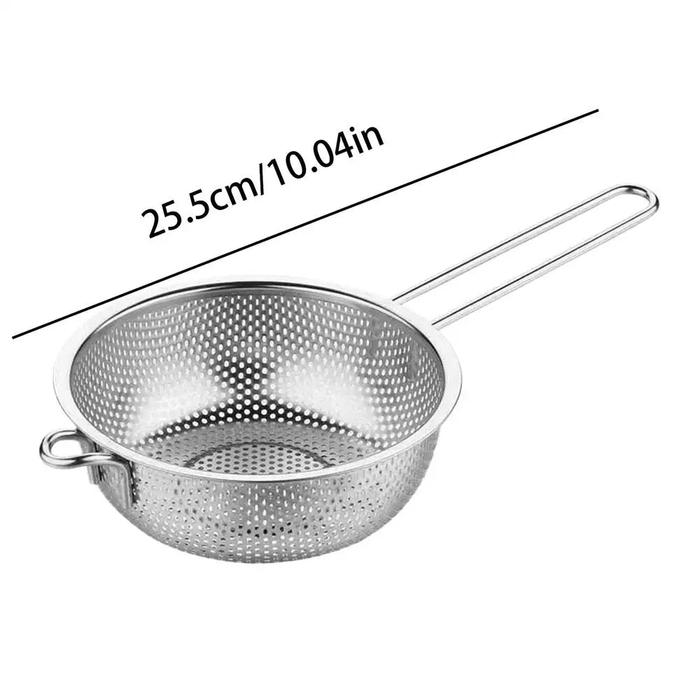 Stainless Steel Colander Basket & Kitchen Strainer – Multi-Use Kitchen Colander Strainer PLUSH 25.5cm