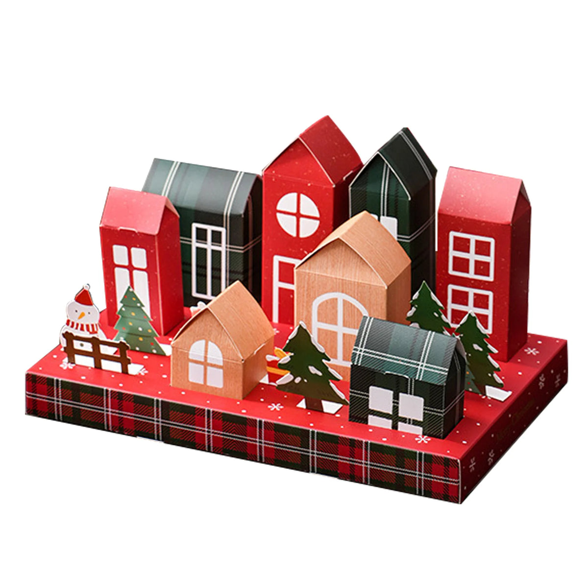 25pcs Christmas Advent Calendar Boxes – Snowman Candy Gift Set Advent Calendar Boxes PLUSH