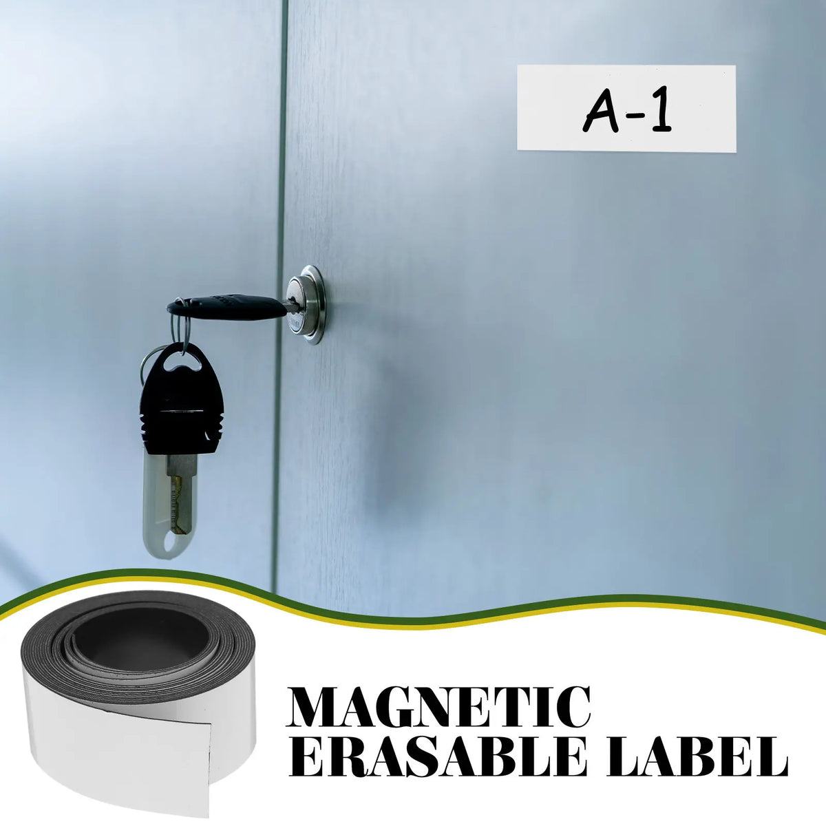 Magnetic Dry Erase Labels 30mm Reusable Writable Roll Magnetic Label Roll PLUSH