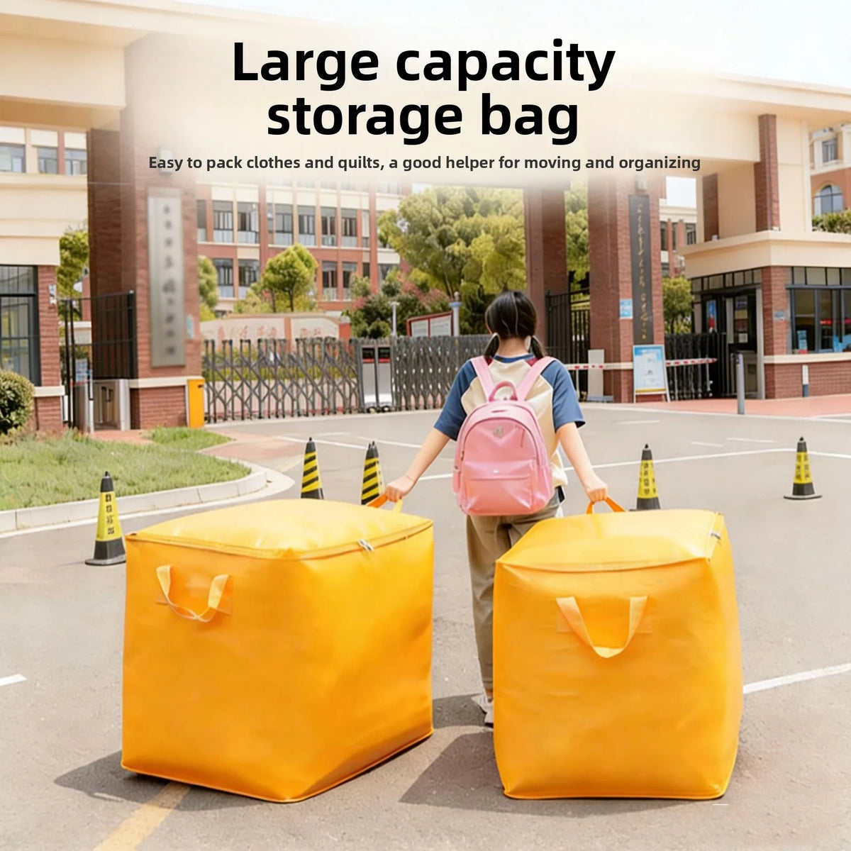 Heavy Duty Woven Moving & Storage Bag – Large Capacity Woven Storage Bag PLUSH