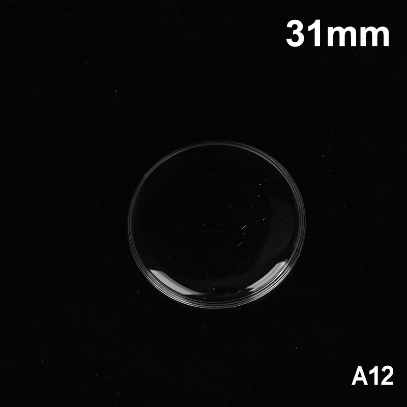 28mm–32.2mm Acrylic Watch Crystal Lens – Mirror Finish Cover Watch Crystal Lens PLUSH A12