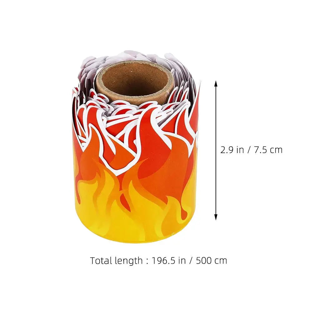 Flame Bulletin Board Border Sticker Roll – Classroom Wall Trim Bulletin Board Border PLUSH