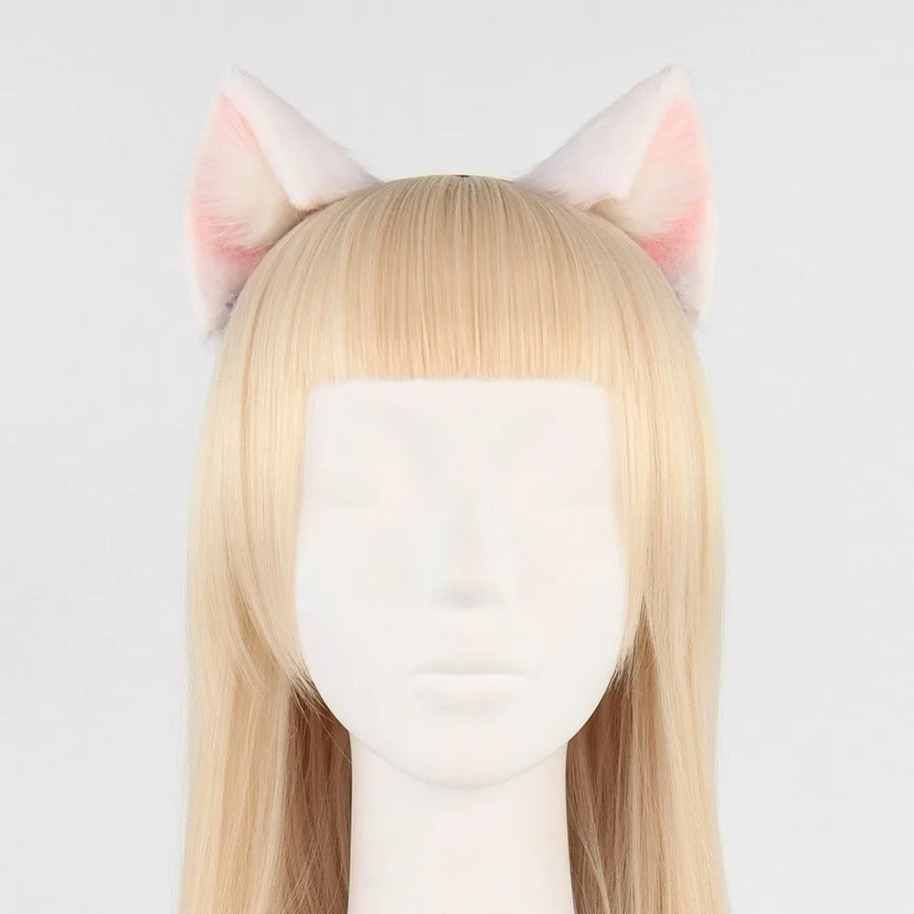 Plush Cat Ears Headband – Gothic Lolita Animal Headwear Cat Ears Headband PLUSH