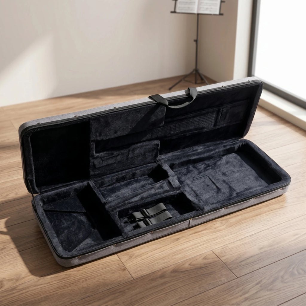 39" Foam Shell Electric Guitar Hard Case – Lightweight & Slim Electric Guitar Case PLUSH