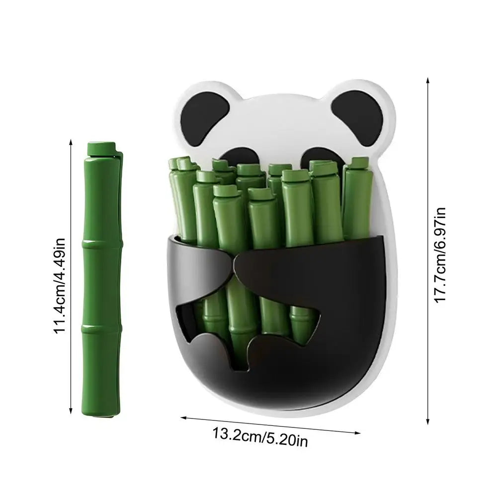 Panda Fridge Magnets with 12 Bag Sealing Clips | Kitchen Org Magnetic Bag Clips PLUSH 1PC
