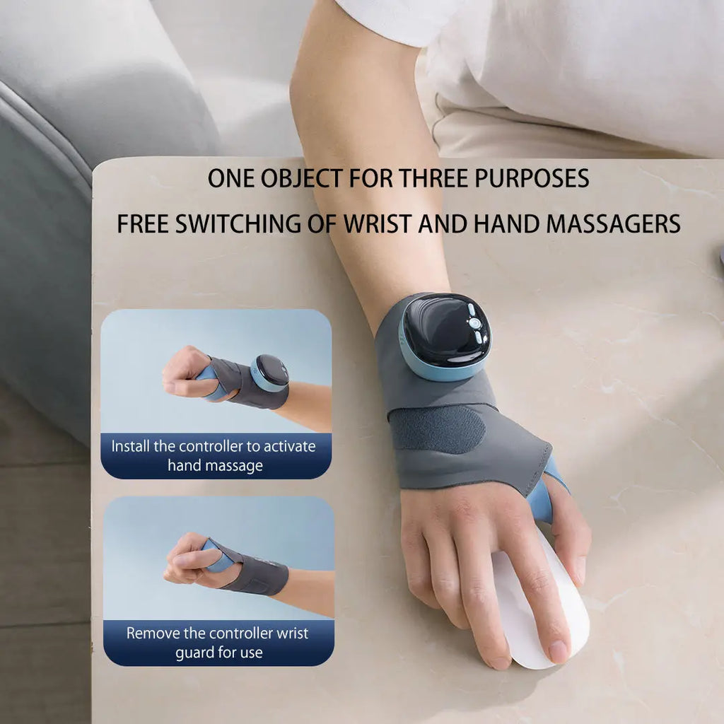 Electric Heating Wrist Massager – 5-Level Heat & Vibration Wrist Massager PLUSH