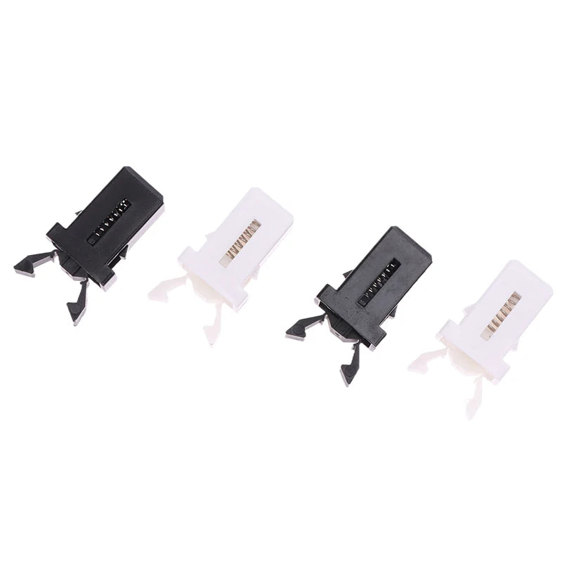 10pcs Trash Can Lid Latch Replacement Clips – Black & White Bin Lid Latch Clip PLUSH