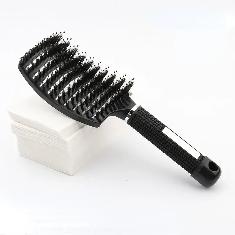 Magic Detangling Hair Comb & Scalp Massage Brush – 2 Styles Detangling Hair Comb PLUSH Black 1