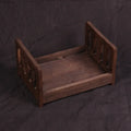 Vintage Wooden Mini Bed – Newborn Baby Photography Prop Baby Photography Prop PLUSH Coffee