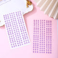 Self-Adhesive Rhinestone Gem Nail Stickers – Multicolor Sheet Nail Art Stickers PLUSH purple