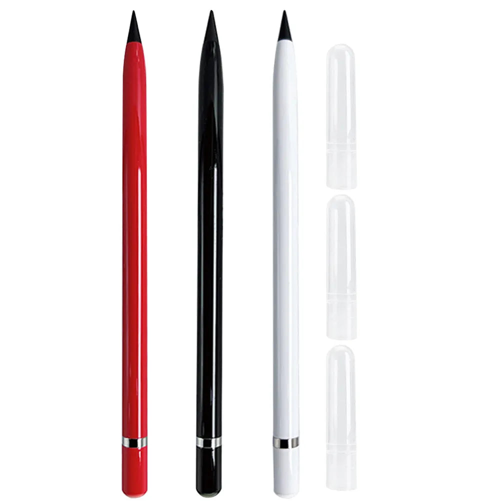 3-Pack Everlasting Inkless Pencils – No-Sharpen Sketch & Writing Inkless Drawing Pencils PLUSH