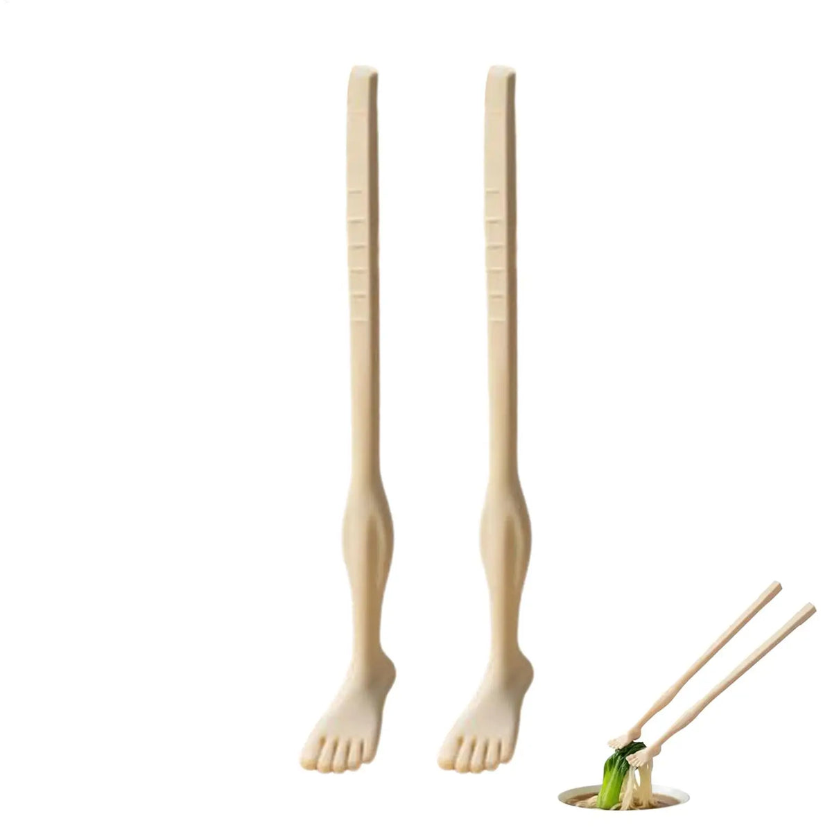 Foot-Shaped Funny Reusable Chopsticks | Novelty Kitchen Gift Novelty Chopsticks PLUSH