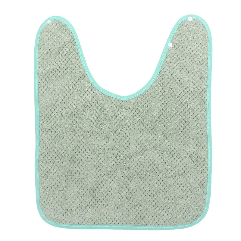 Waterproof Baby Bibs & Burp Cloths – Ruffle Feeding Apron Baby Bibs PLUSH A green