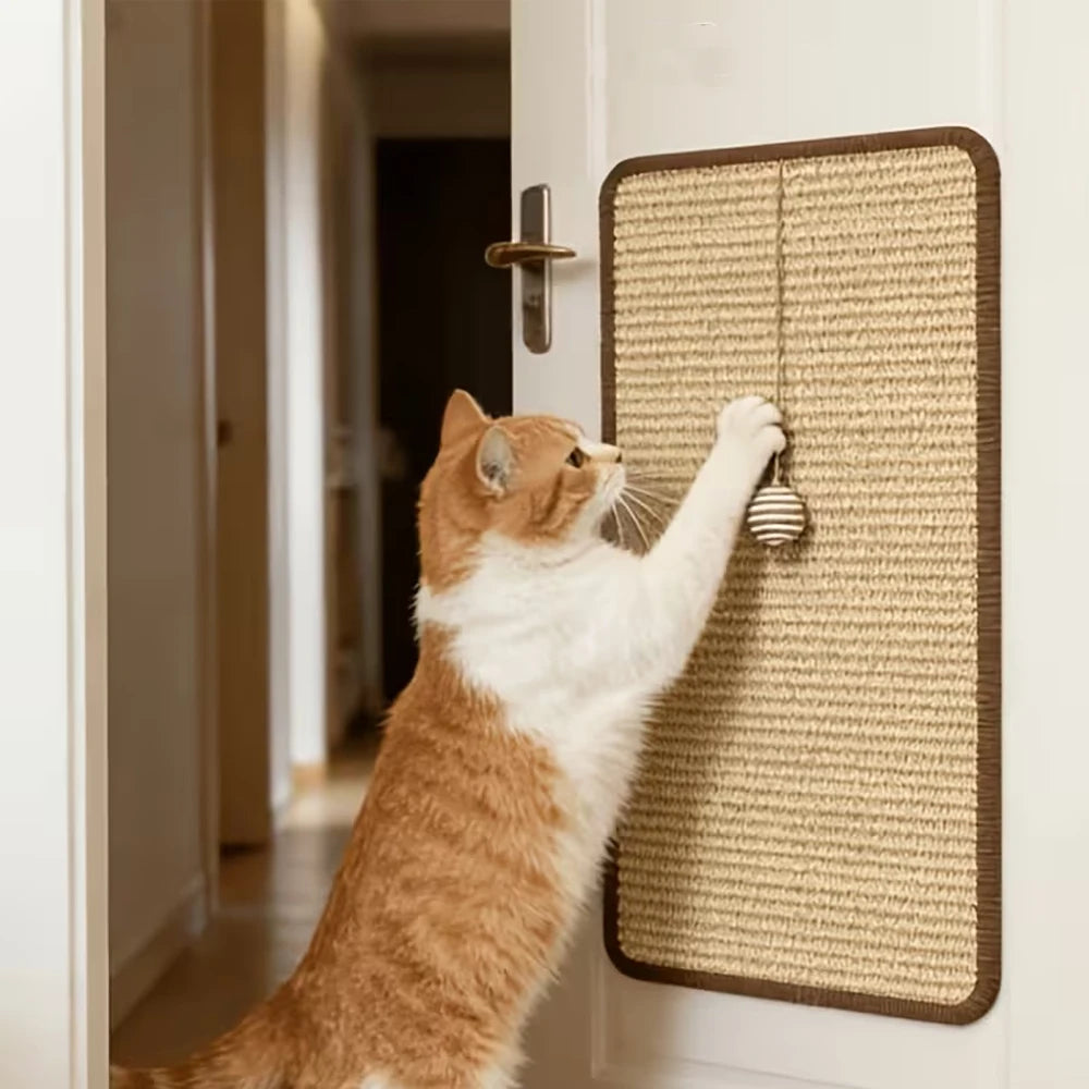 Standing Sisal Cat Scratcher with Hanging Ball – Indoor Cats Cat Scratcher PLUSH