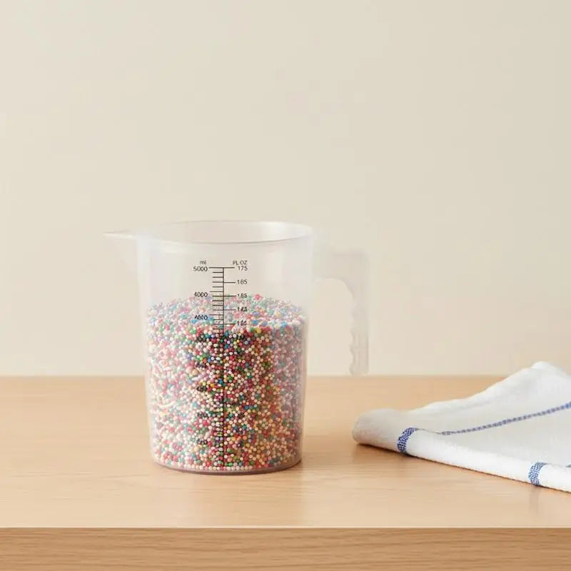 Food Grade Plastic Measuring Cup with Scale | 500ml–5000ml Measuring Cup PLUSH