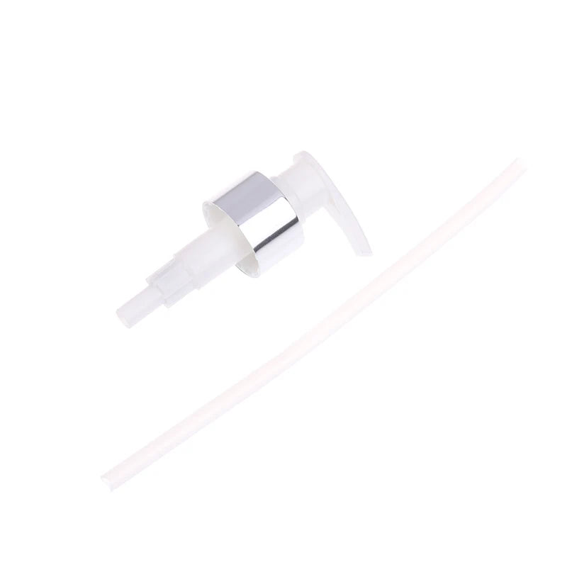 Lotion & Soap Dispenser Pump Head 24/410 28/410 Thread Replace Dispenser Pump Head PLUSH White L Silver
