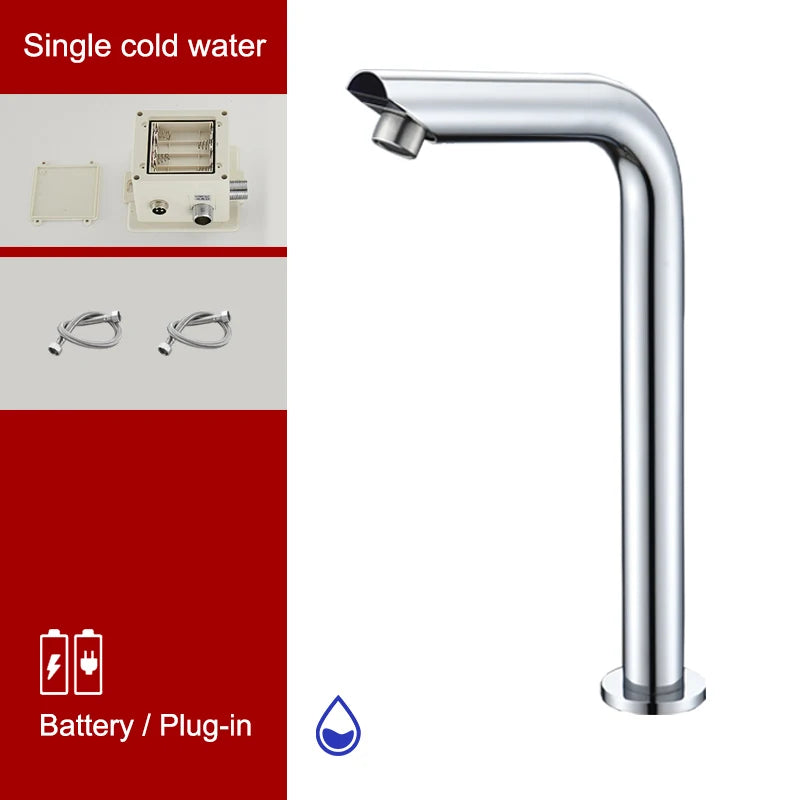 Sensor Basin Faucet Chrome Deck Mounted – ELS8870 Auto Tap Sensor Basin Faucet PLUSH Tall cold