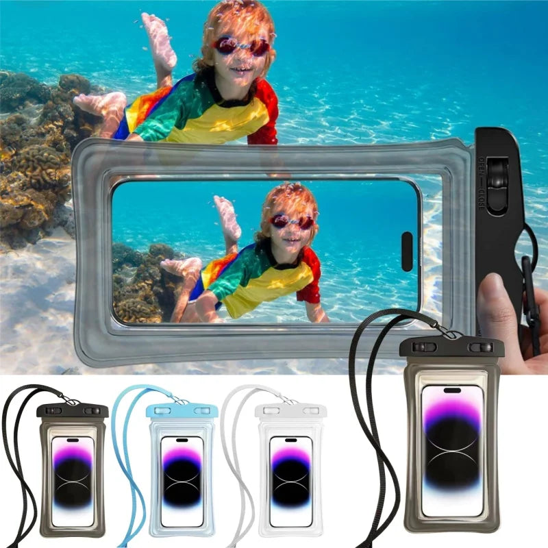 Floating Waterproof Phone Pouch – Dry Bag for Water Sports Waterproof Phone Pouch PLUSH
