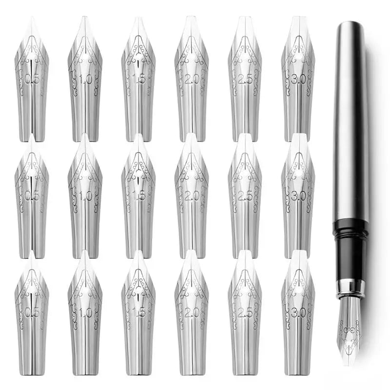 30pcs Stainless Steel Dip Pen Nibs – Calligraphy & Writing Set Dip Pen Nibs Set PLUSH