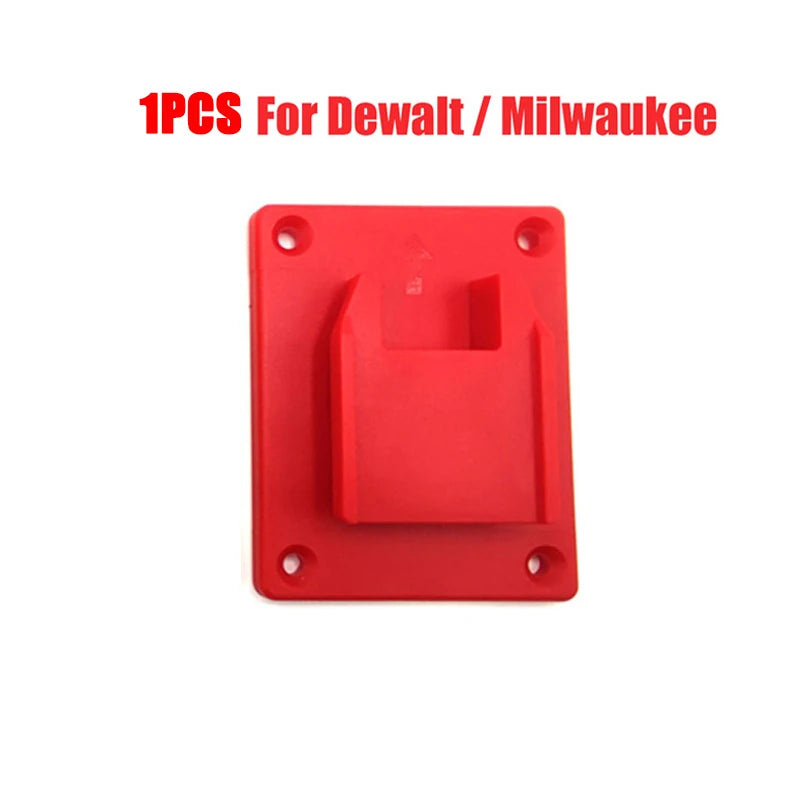 18V Battery Wall Mount Holder for Makita Bosch Dewalt Milwaukee Battery Wall Mount Holder PLUSH For Dewalt Milwaukee 2 China Mainland