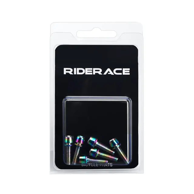 M5 18mm Titanium Colorful Bike Handlebar Screws Set of 6 Bike Handlebar Bolts PLUSH colorful