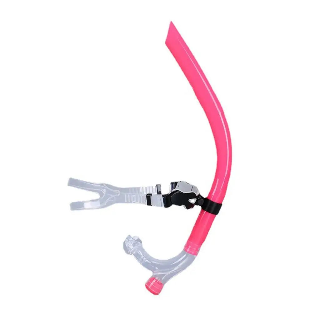 Silicone Swim Training Snorkel – Detachable Waterproof Breathing Tube Swim Training Snorkel PLUSH Pink