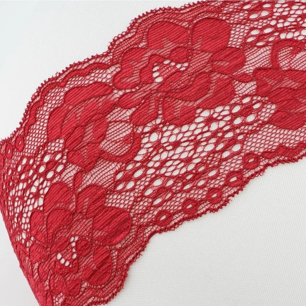 Korean Lace Floral Headband – Wide Elastic Mesh Hair Wrap Hair Headband PLUSH