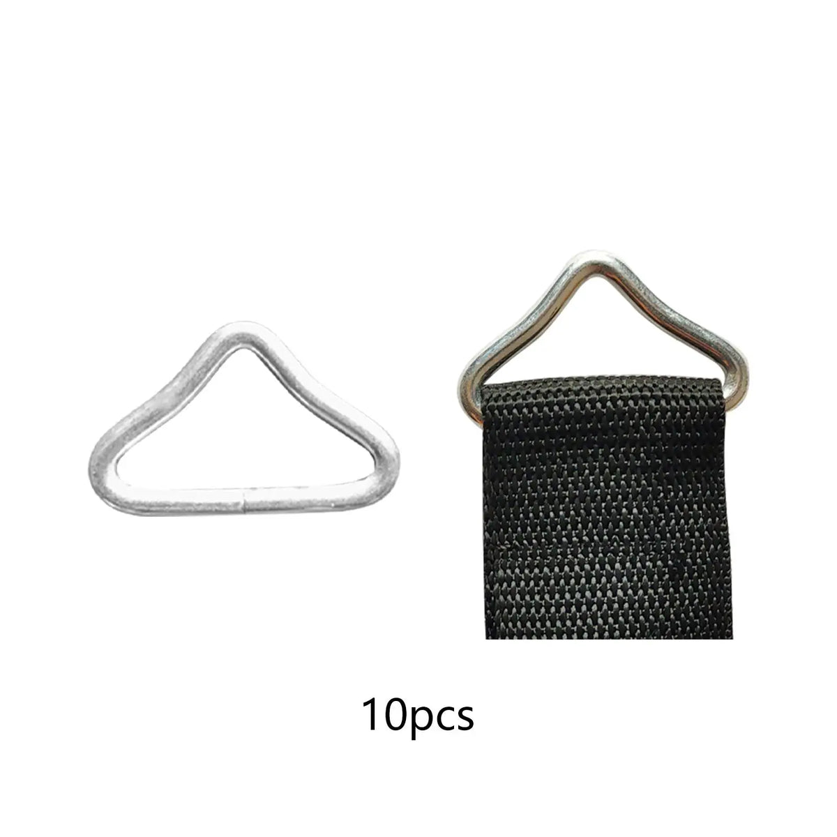V-Shape Triangle Ring Buckles for Trampoline – 10pcs Steel Trampoline Ring Buckles PLUSH