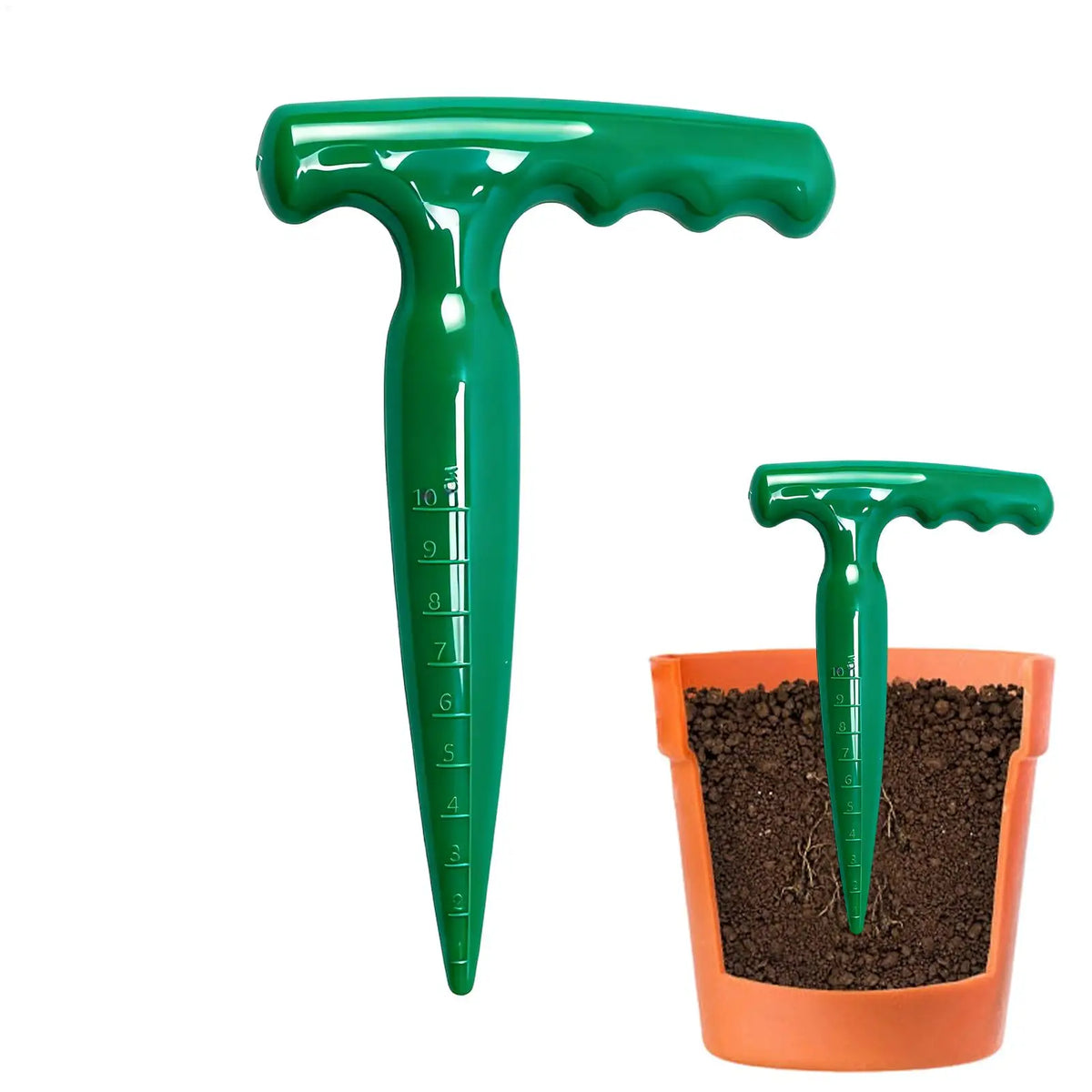 Dibbler Gardening Tool – Seedling Transplanter & Hole Punch Dibbler Garden Tool PLUSH