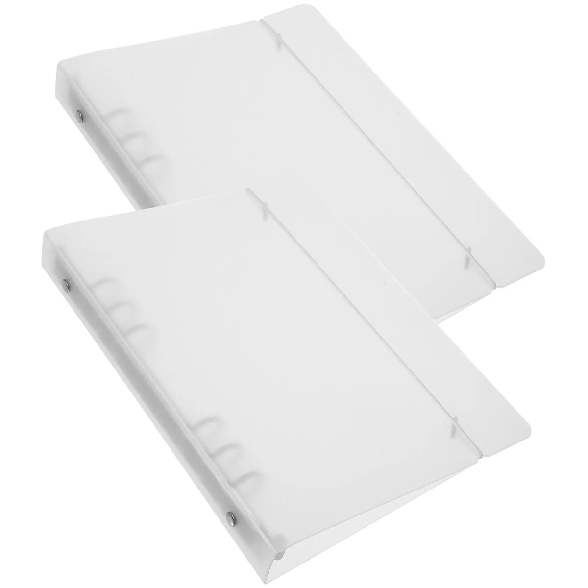 2-Pack A5 Clear Binder Organizer – Portable Document Folder Document Binder Organizer PLUSH