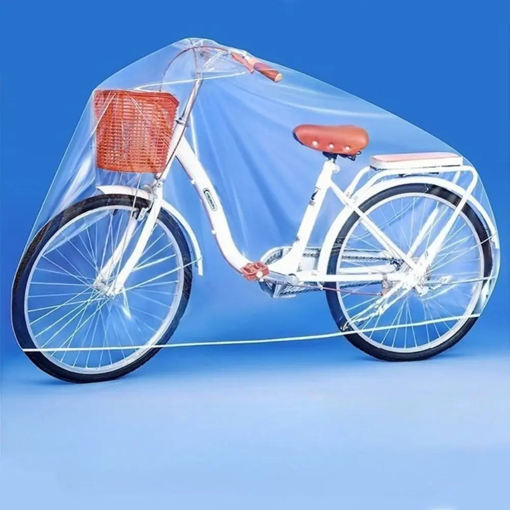 10pcs Disposable Waterproof Bicycle Rain Cover – Transparent Bicycle Rain Cover PLUSH