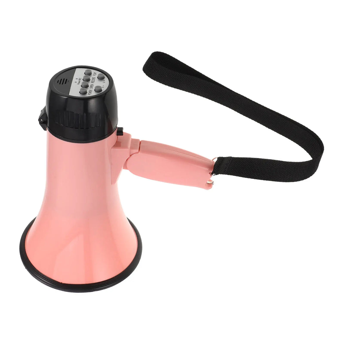 Pink Portable Megaphone Bullhorn – Battery Powered Voice Amplifier Handheld Megaphone PLUSH