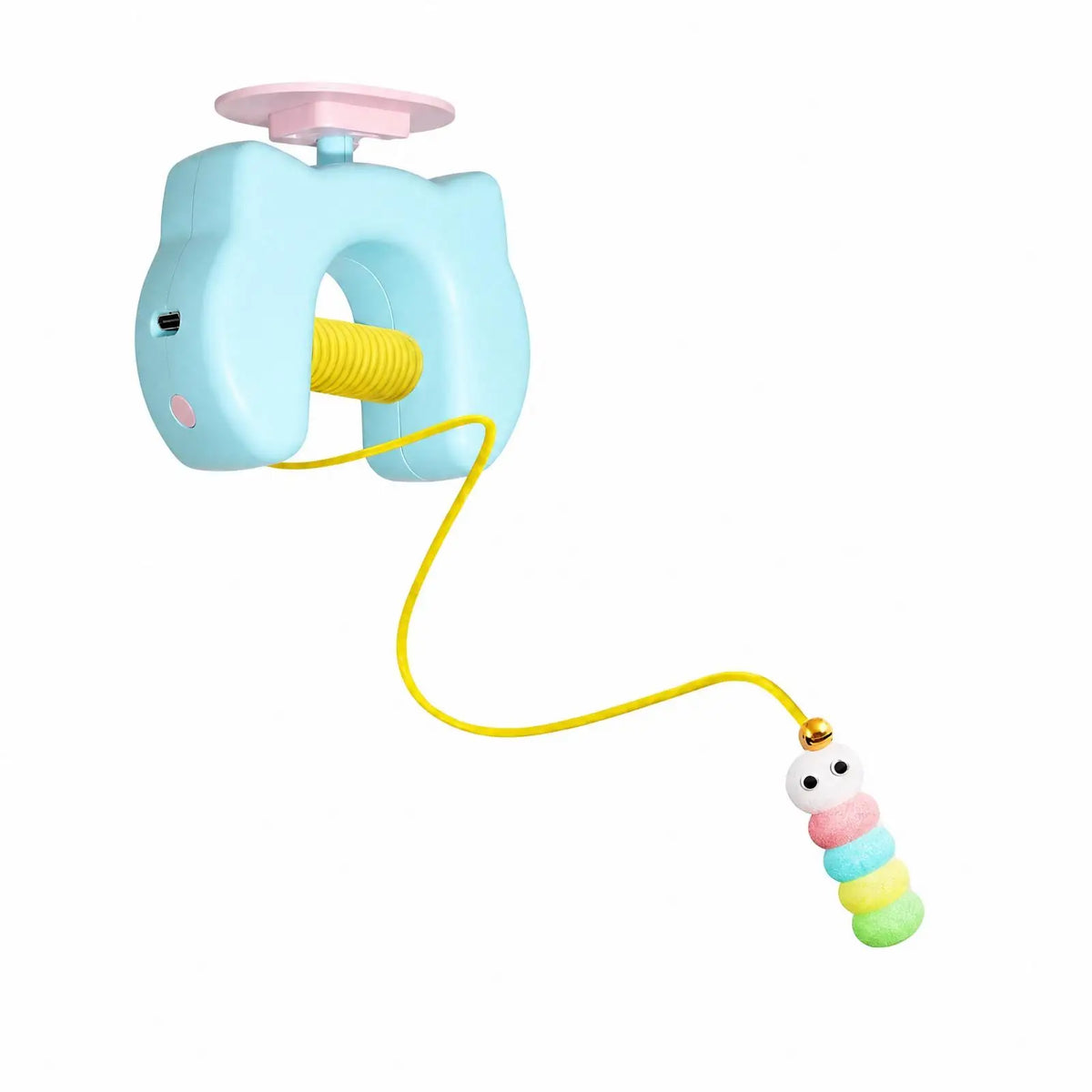 Retractable Auto Cat Feather Wand Toy – Rechargeable Teaser Interactive Cat Toy PLUSH