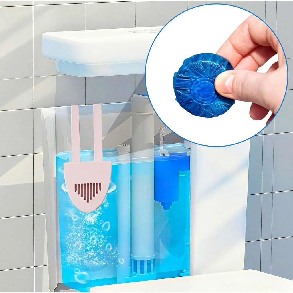 Toilet Tank Cleaner Tablet Holder – Anti-Slip Suspending Bracket Toilet Tablet Holder PLUSH