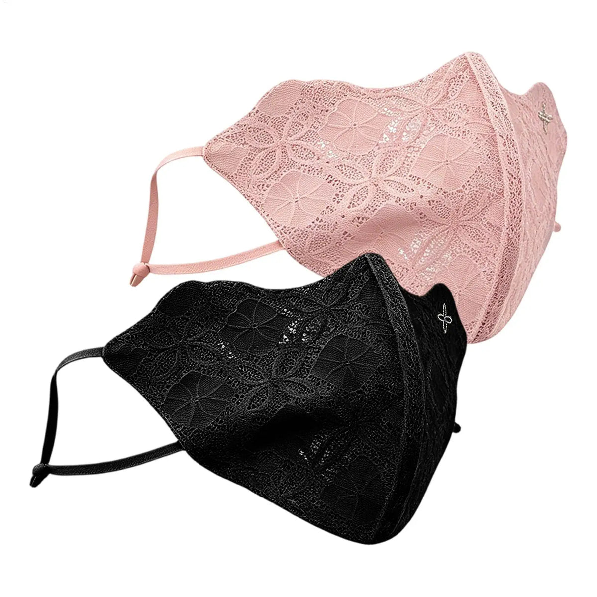 Women's UPF50+ Lace Sun Face Cover – Breathable UV Shield Sun Face Cover PLUSH