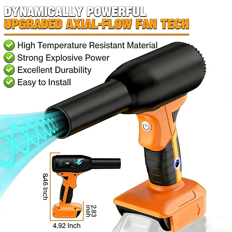 ZWINCKY Cordless Turbo Jet Fan 18V 20V – Electric Dust Blower Cordless Air Blower PLUSH For Dewlt 18V-20V China Mainland