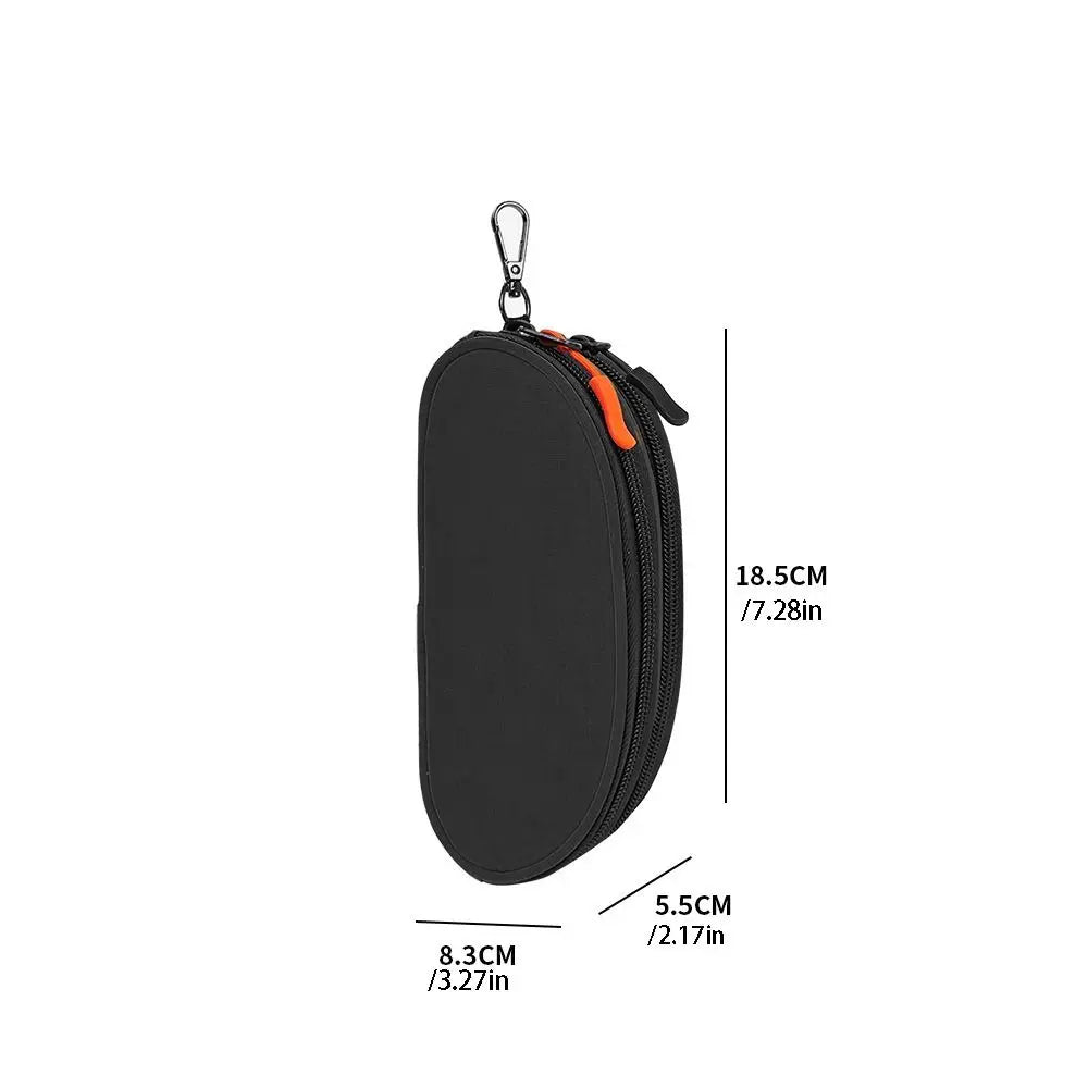 Double-Layer Eyewear Organizer Bag with Key Ring – 2 Slots Eyewear Organizer Bag PLUSH