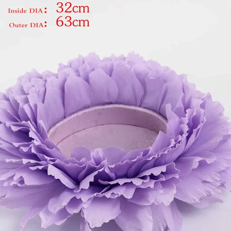 Newborn Photography Props Flower Blanket Baby Posing Backdrop Baby Photography Prop PLUSH PURPLE Other