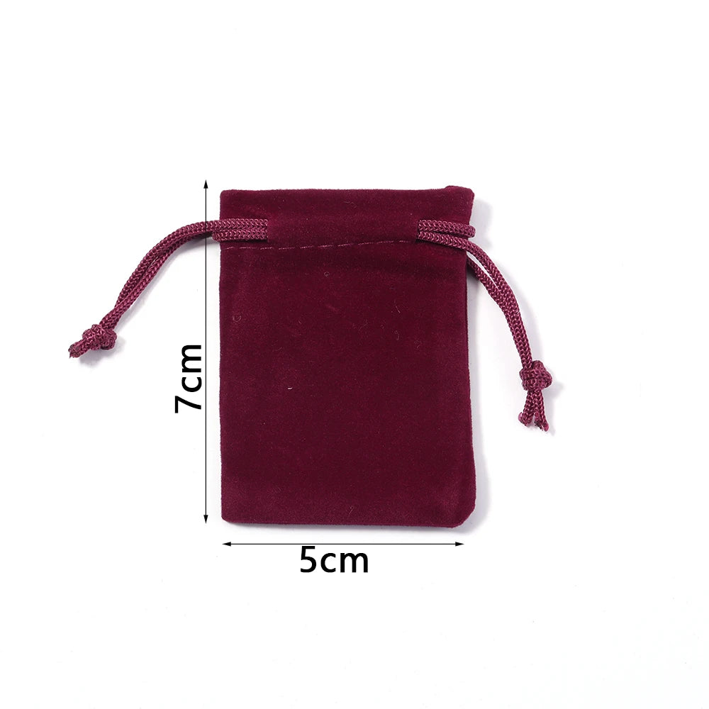Velvet Drawstring Jewelry Pouches Gift Bags 5-10pcs Velvet Gift Pouches PLUSH WR5X7 10pcs cm