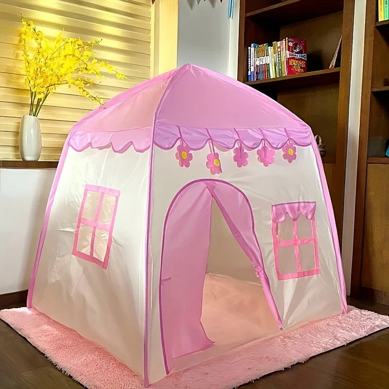 Pink Flower Princess Play Tent for Kids – Playhouse Decor Kids Play Tent PLUSH