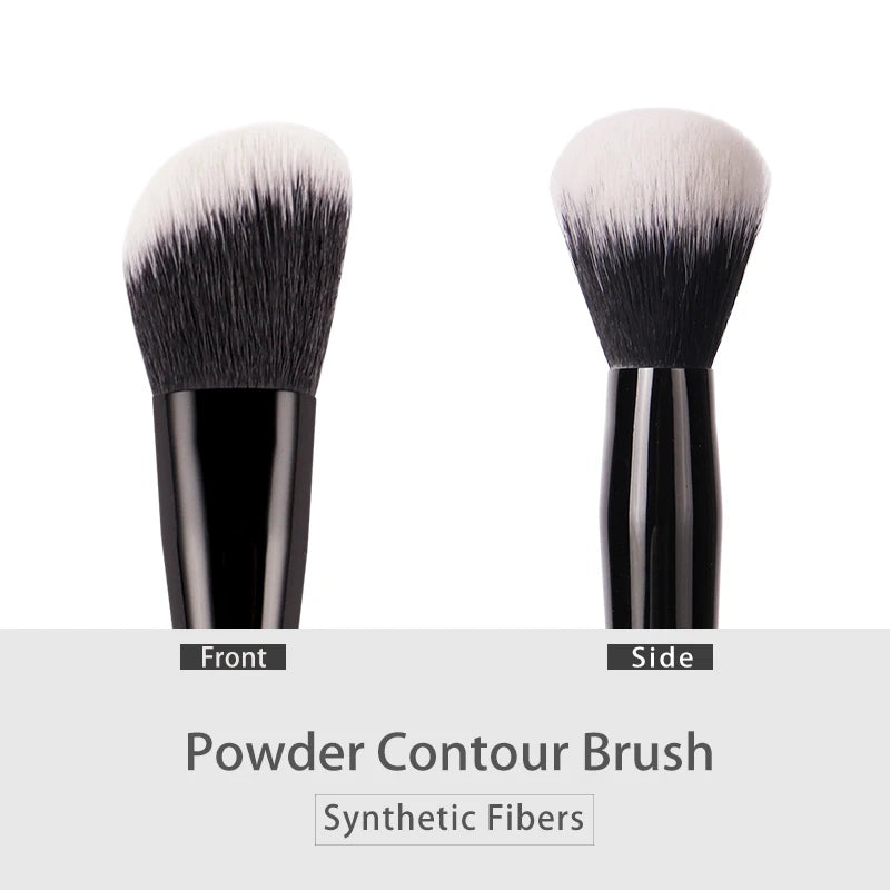 Kat Von D #02 Contour Brush – Soft Synthetic Fiber Black Handle Contour Makeup Brush PLUSH