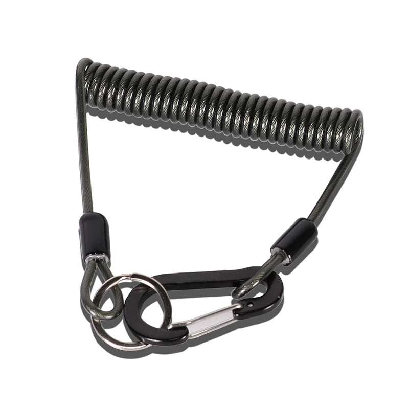 Fishing Anti-Lost Spiral Spring Coil Lanyard Tether 50kg Fishing Tool Lanyard PLUSH