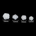 50-100pcs Vintage White Flat Back Rose Pearl Beads – DIY Jewelry Jewelry Making Beads PLUSH white rose 14mm x 100pcs