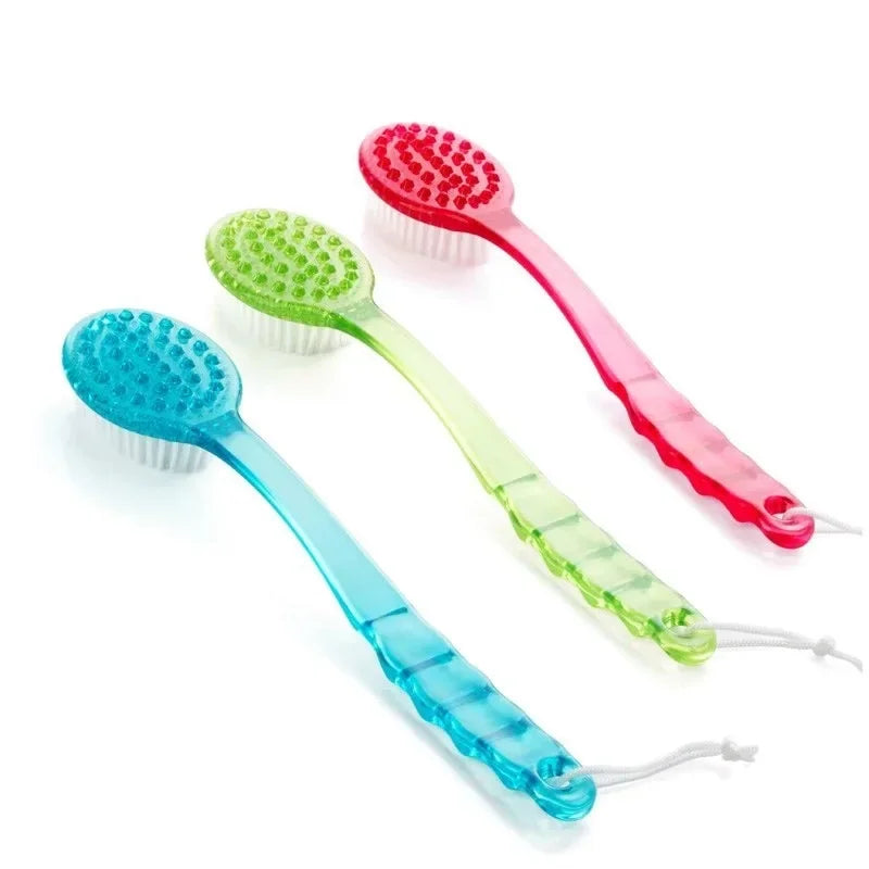 Long Handle Back Scrub Brush – Body Exfoliating Shower Brush Bath Body Brush PLUSH