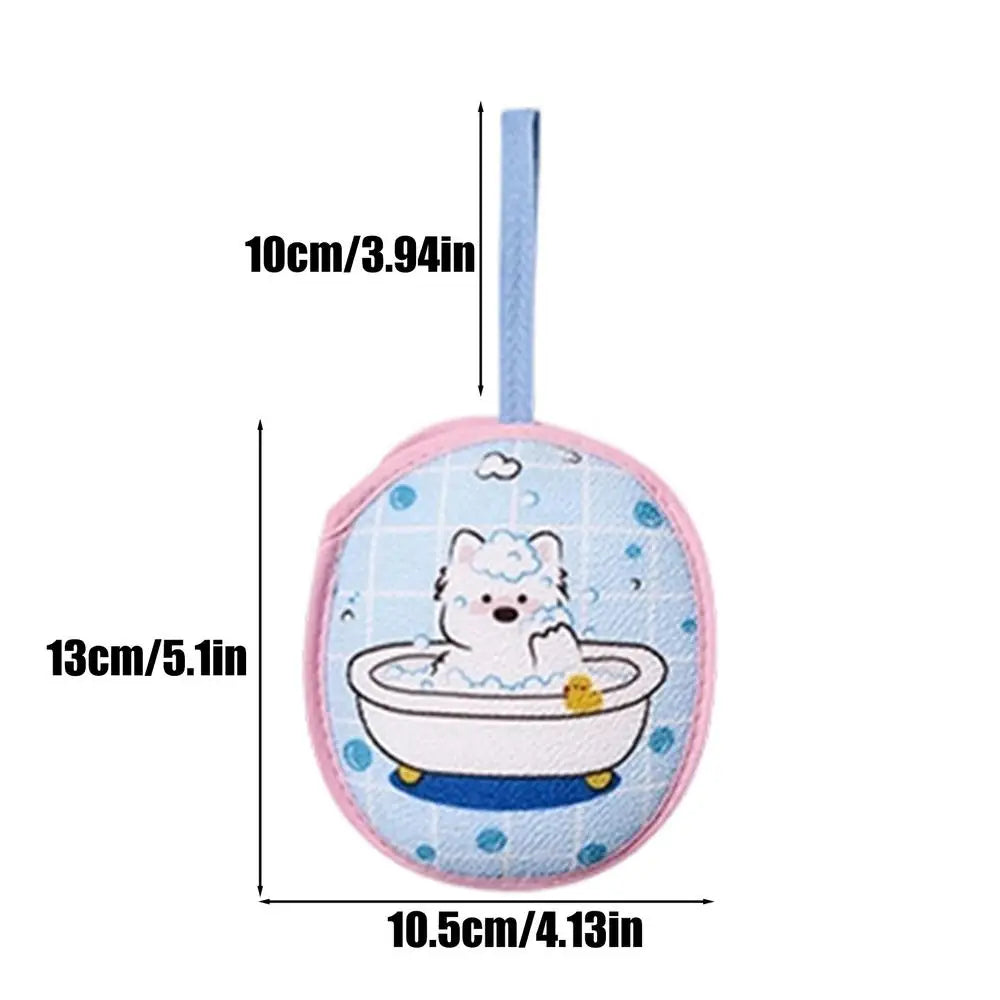 Soap Mesh Foaming Bag with Lanyard – Bar Soap Saver Net Soap Saver Bag PLUSH Blue 1PC
