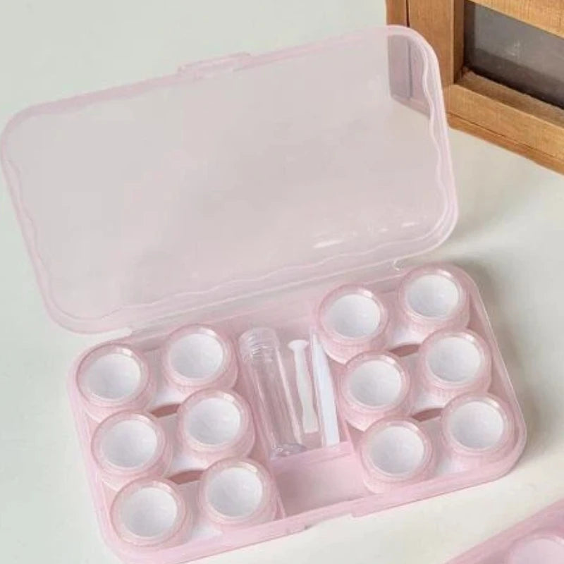 Butterfly Contact Lens Case with Mirror & Tweezers | Portable Contact Lens Case PLUSH style 15