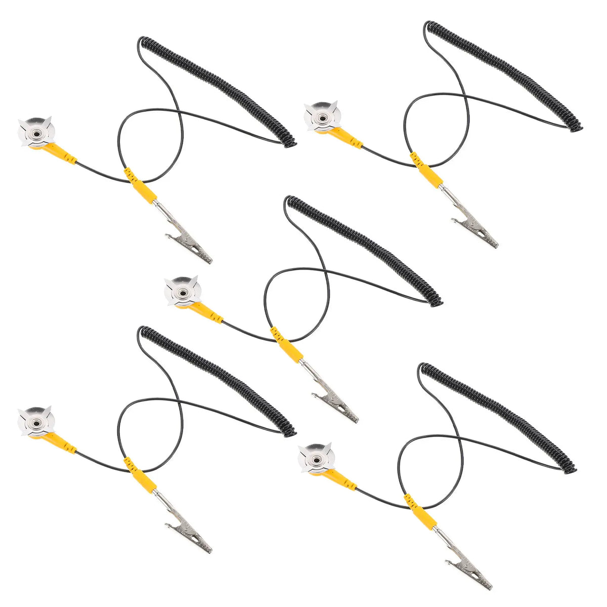 5pcs ESD Anti-Static Grounding Cable – Star Claw Clamp ESD Grounding Cable PLUSH