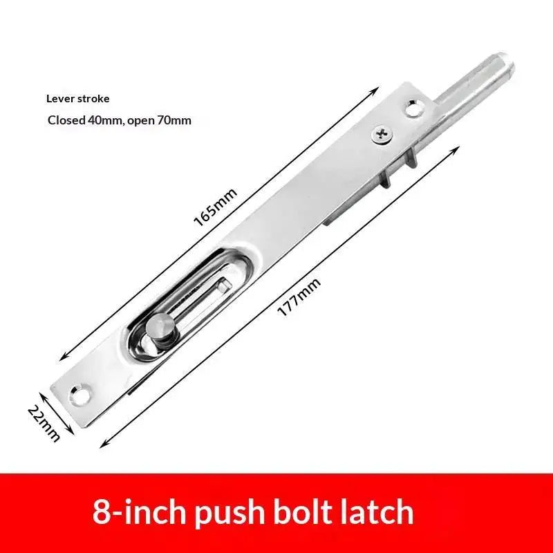 Stainless Steel Flush Bolt Security Lock – Multiple Sizes Door Flush Bolt PLUSH A3